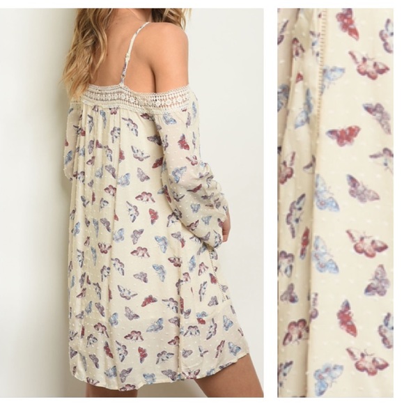 LAST 1🌟Cream butterfly dress 🦋 - Picture 3 of 7